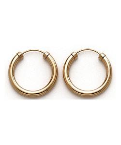 9ct gold Capped Hoops