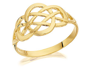 9ct Gold Celtic Weave Ring - 181905