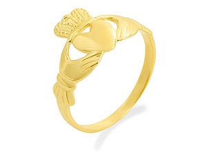 9ct gold Claddagh Ring 181935-K