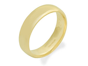 9ct Gold Court Brides Wedding Ring 5mm - 184353
