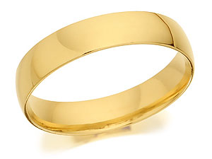 9ct Gold Court Heavyweight Grooms Wedding Ring
