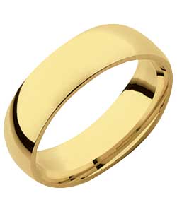 9ct Gold Court Shape Wedding Ring