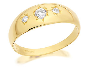 9ct Gold Cubic Zirconia Ring - 183471