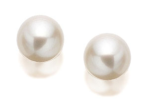 9ct Gold Cultured Pearl Earrings 3.5mm - 070475