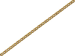 9ct Gold Curb Chain 18`` - 189614