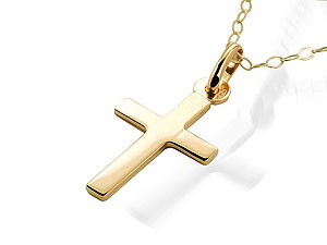 9ct gold Dainty Cross and Chain 186857