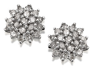 Diamond Cluster Earrings 20pts per