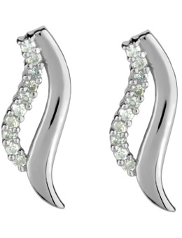 9ct gold Diamond Earrings 12151934
