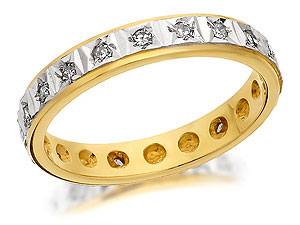 9ct Gold Diamond Full Eternity Ring 0.25ct -