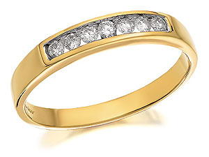 9ct Gold Diamond Half Eternity Ring 15pts -