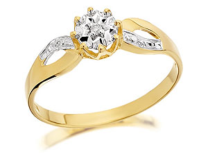 9ct Gold Diamond Ring - 045137