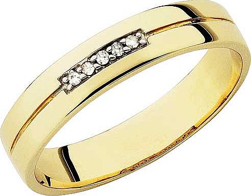 9ct Gold Diamond Set I Love You Wedding Ring -