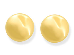 9ct gold Disc Earrings 070178