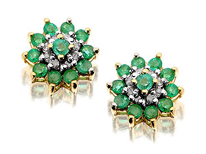Emerald and Diamond Earrings 045472