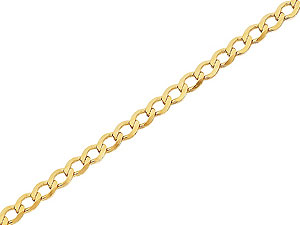 9ct Gold Flat 2mm Curb Chain - 45cm 189631