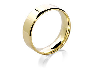 9ct Gold Flat Grooms Wedding Ring 7mm - 184323