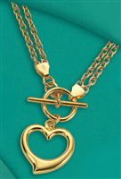 9ct gold Floating Heart Necklace