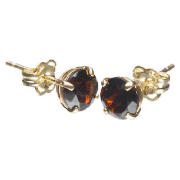9ct Gold Garnet Earrings - Birthstone for January