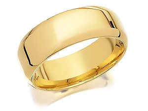 9ct Gold Grooms Wedding Ring 7mm - 184323