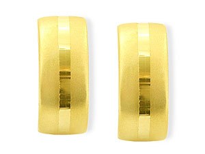 9ct gold Half-Hoop Earrings 072556