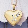 9ct gold Heart Locket Pendant
