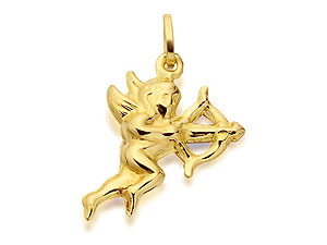 9ct Gold Hollow Cupid Charm - 073312