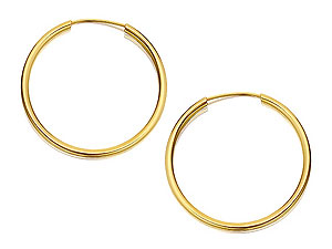 9ct gold Hoop Earrings 074117