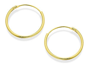 9ct gold Hoop Earrings 074361