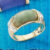 9ct gold Jade Ring