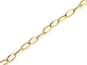 9ct Gold Large Oval Links Bracelet - 078043
