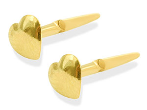 9ct gold Mini Heart Andralok Earrings 073928