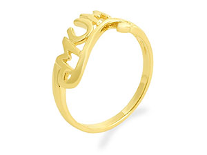 9ct gold Mum Ring 181931-N