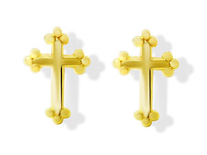 Ornamented Cross Earrings 070663