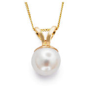 9ct Gold Pearl Pendant -Birthstone for June