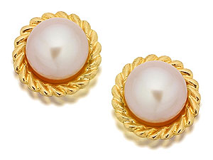 9ct Gold Pink Freshwater Cultured Pearl RopeEdge