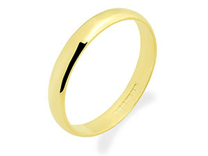 9ct Gold Plain Brides Wedding Ring 4mm - 185837