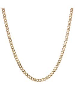 9ct Gold Plated Silver 2oz Curb Chain