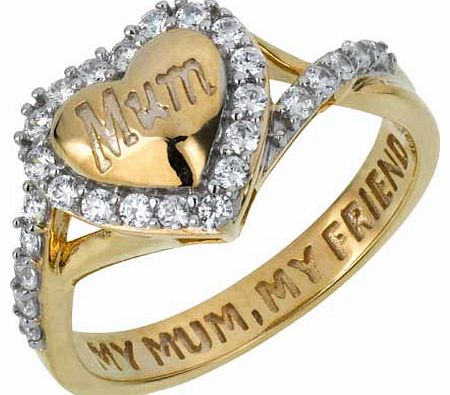 9ct Gold Plated Sterling Silver My Mum My