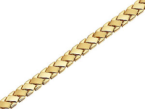 9ct gold Ribbon Weave Bracelet 078039