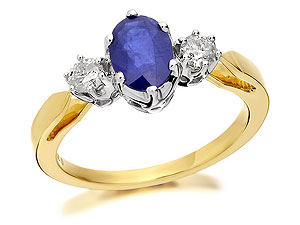Sapphire And Diamond Ring 20pts - 046414