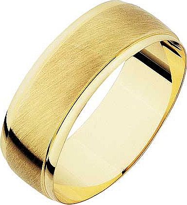 9ct Gold Satin Finish Wedding Ring