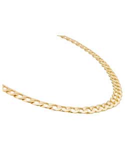 9ct gold Semi Solid 1oz Look Curb Chain