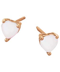 9ct gold Simulated Pearl June Birthstone Stud Earrings