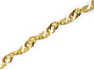 9ct Gold Singapore Bracelet - 077570