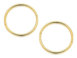 9ct gold Single Hoop - 1.5cm 073408