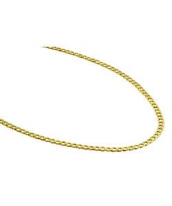 9ct gold Solid Look Curb Chain