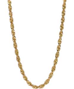 9ct Gold Super Rope Chain - 20in