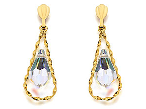 Swarovski Crystal Drop Earrings 27mm -