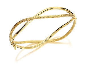 Textured and Plain Bangle 078474