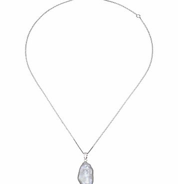 A B Davis Cultured River Pearl Pendant Necklace